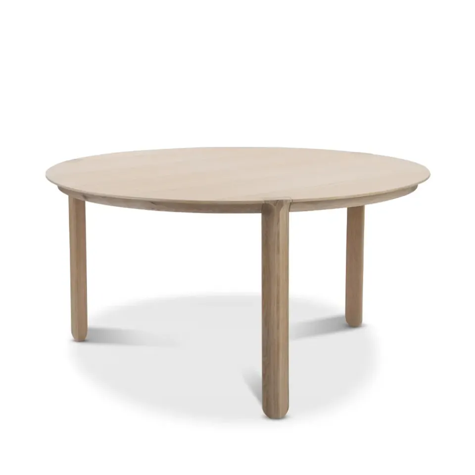 Mesa de comedor Amor redonda, Roble con aceite duro de cera blanco*Mavis Best