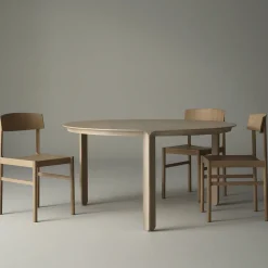Mesa de comedor Amor redonda, Roble con aceite duro de cera blanco*Mavis Best