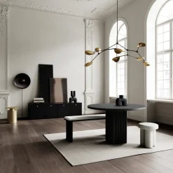 Mesa de comedor Arc Ø120 cm, Coffee black roble*101 Copenhagen Online