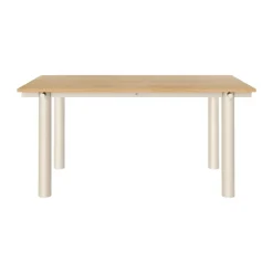 Mesa de comedor Atura, Light cashmere-chapado de roble, 90x160 cm*Ferm Living