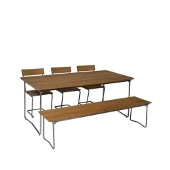 Mesa de comedor B31, Roble aceitado - estructura galvanizada en caliente*Grythyttan Stålmöbler Sale