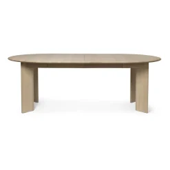 Mesa de comedor Bevel Extendable, Haya blanca aceitada, incluye 2 hojas de extensión*Ferm Living Best