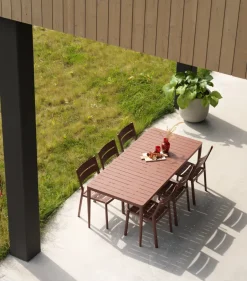Mesa de comedor Bigby, Zin Red, 195x90 cm*Brafab Hot