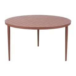 Mesa de comedor Bigby, Zin Red, Ø130 cm*Brafab Outlet