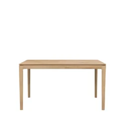 Mesa de comedor Bok extensible, Aceite de cera roble 90x140/220 cm*Ethnicraft Best