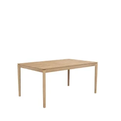 Mesa de comedor Bok extensible, Oak wax oil 90x160/240 cm*Ethnicraft Discount