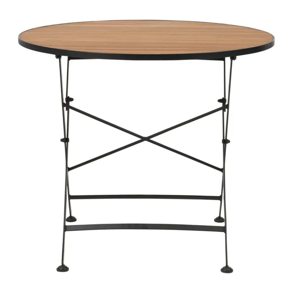 Mesa de comedor Brewer, Negro-teca, Ø85 cm*Brafab Clearance