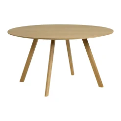 Mesa de comedor CPH25 2.0, Ø140 cm, Roble lacado–roble chapado*HAY