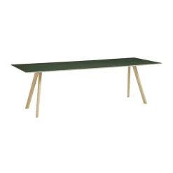 Mesa de comedor CPH30 2.0, 90x250 cm, Green linoleum-roble lacado*HAY Online