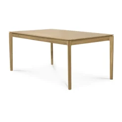 Mesa de comedor extensible Bok , Roble lacado, 90x140/220 cm*Ethnicraft Outlet