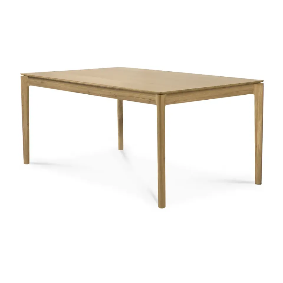 Mesa de comedor extensible Bok , Roble lacado, 90x140/220 cm*Ethnicraft Outlet