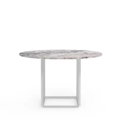 Mesa de comedor Florence redonda, mármol viola , ø120 cm, soporte*New Works New