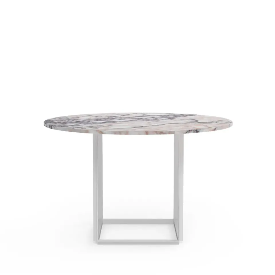 Mesa de comedor Florence redonda, mármol viola , ø120 cm, soporte*New Works New