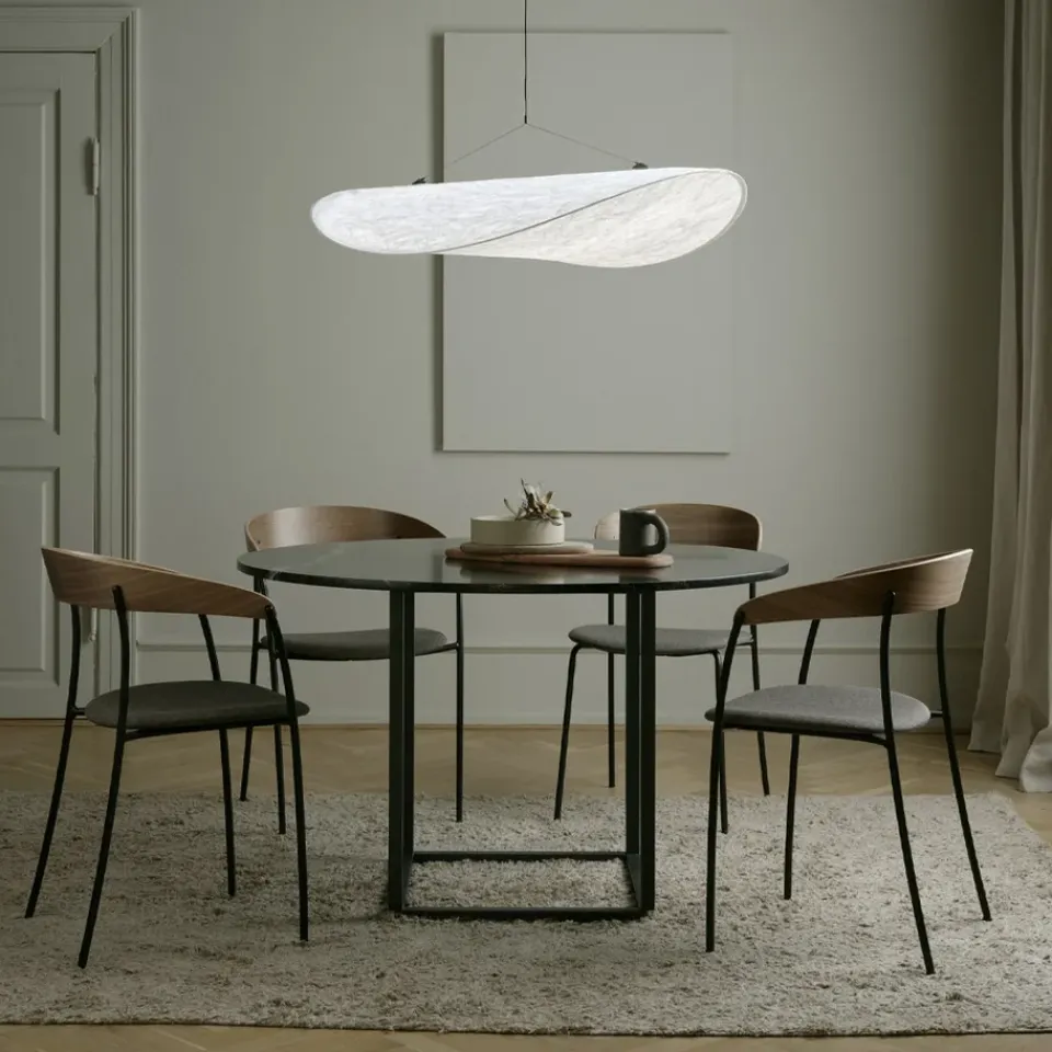 Mesa de comedor Florence redonda, mármol viola , ø120 cm, soporte*New Works New