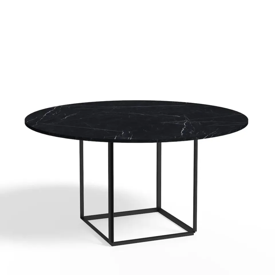 Mesa de comedor Florence redonda, mármol marquina, ø145 cm, soporte*New Works Best