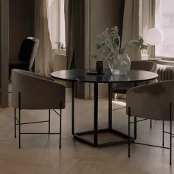 Mesa de comedor Florence redonda, mármol viola , ø145 cm, soporte*New Works Outlet