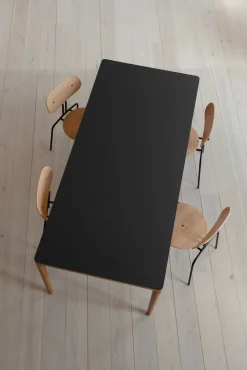 Mesa de comedor Heart'n'Soul 90x200 cm, Oak-obsidian black*Umage New