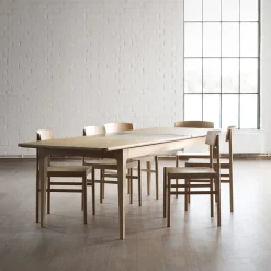 Mesa de comedor Höllviken, Roble blanqueado con laca mate*Mavis