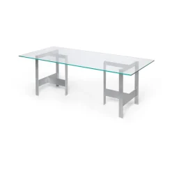 Mesa de comedor Lager 90x200 cm, Glass-aluminium*Ferm Living Online