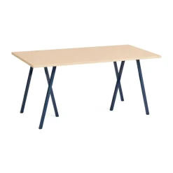 Mesa de comedor Loop Stand 77,5x160 cm, Deep blue-clear lacq. oak*HAY Clearance