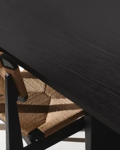 Mesa de comedor Private 100x260 cm, Roble teñido de marrón-*GUBI New