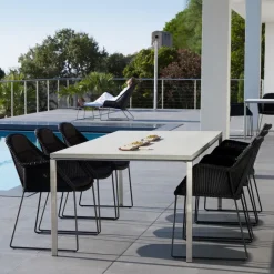 Mesa de comedor Pure, Basalt grey- claro 150x90 cm*Cane-line Best