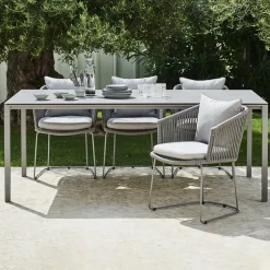 Mesa de comedor Pure, Concrete grey-lava grey 200x100 cm*Cane-line