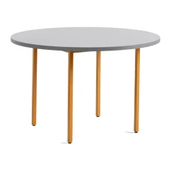 Mesa de comedor Two-Colour Ø120 cm, Ochre-light grey*HAY Discount