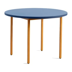 Mesa de comedor Two-Colour Ø105 cm, Ochre-blue*HAY Outlet