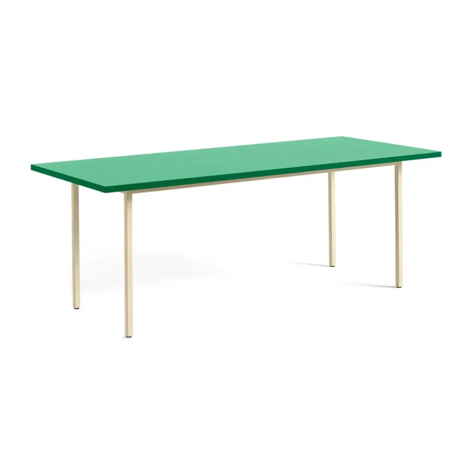Mesa de comedor Two-Colour 90x200 cm, Ivory-green mint*HAY Outlet