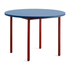 Mesa de comedor Two-Colour Ø105 cm, Maroon red-blue*HAY New