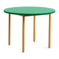 Mesa de comedor Two-Colour Ø105 cm, Ochre-green mint*HAY Best