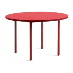 Mesa de comedor Two-Colour Ø120 cm, Maroon red-red*HAY New