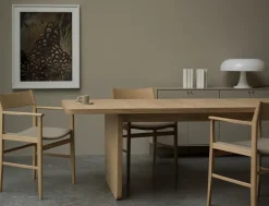 Mesa de comedor Vaud, Roble blanqueado, 2 extensiones*Mavis Outlet