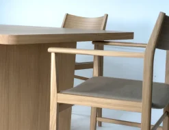 Mesa de comedor Vaud, Roble blanqueado, 2 extensiones*Mavis Outlet