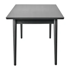Mesa de comedor VIOR 90x200 cm, Roble lacado en negro*NJRD Outlet