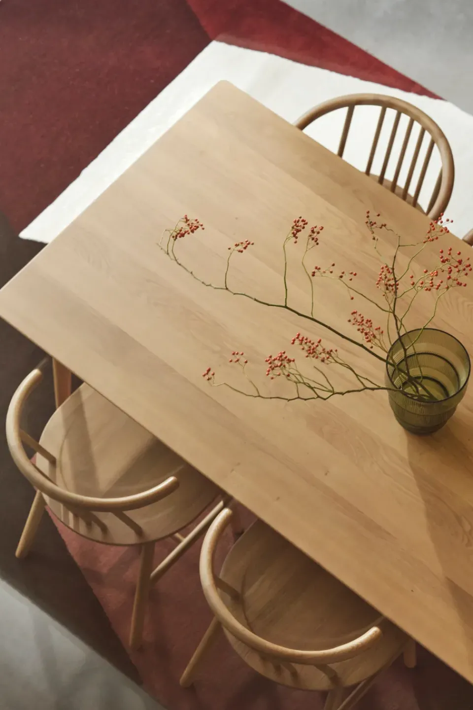 Mesa de comedor VIOR 90x120 cm, Roble lacado*NJRD Best