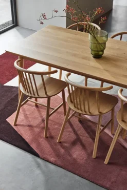 Mesa de comedor VIOR 90x120 cm, Roble lacado*NJRD Best