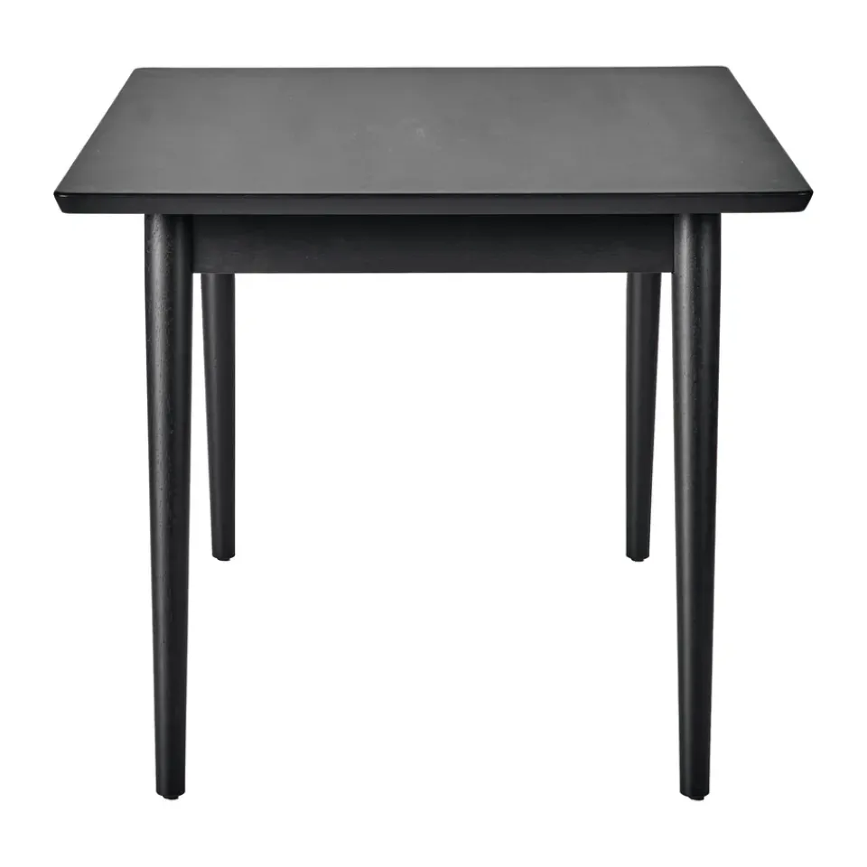 Mesa de comedor VIOR 90x120 cm, Roble lacado en negro*NJRD New