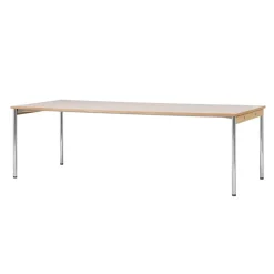 Mesa de conferencia Co Table 240x100cm, Chrome, laminate creme*Audo Copenhagen