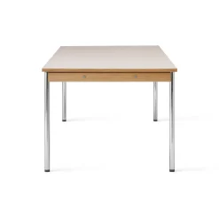 Mesa de conferencia Co Table 240x100cm, Chrome, laminate creme*Audo Copenhagen