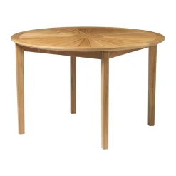 Mesa de jardín M27 Sammen Ø120 cm, Teca maciza aceitada*FDB Møbler Online