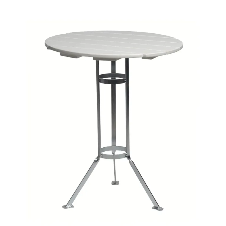 Mesa de tres patas Bryggeri, Roble lacado -galvanizado en caliente*Grythyttan Stålmöbler Online