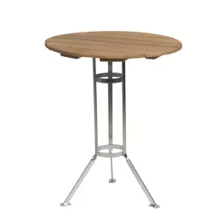 Mesa de tres patas Bryggeri, Teca-estructura galvanizada en caliente*Grythyttan Stålmöbler Sale