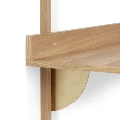 Mesa escritorio Sector, Oak-brass*Ferm Living Discount