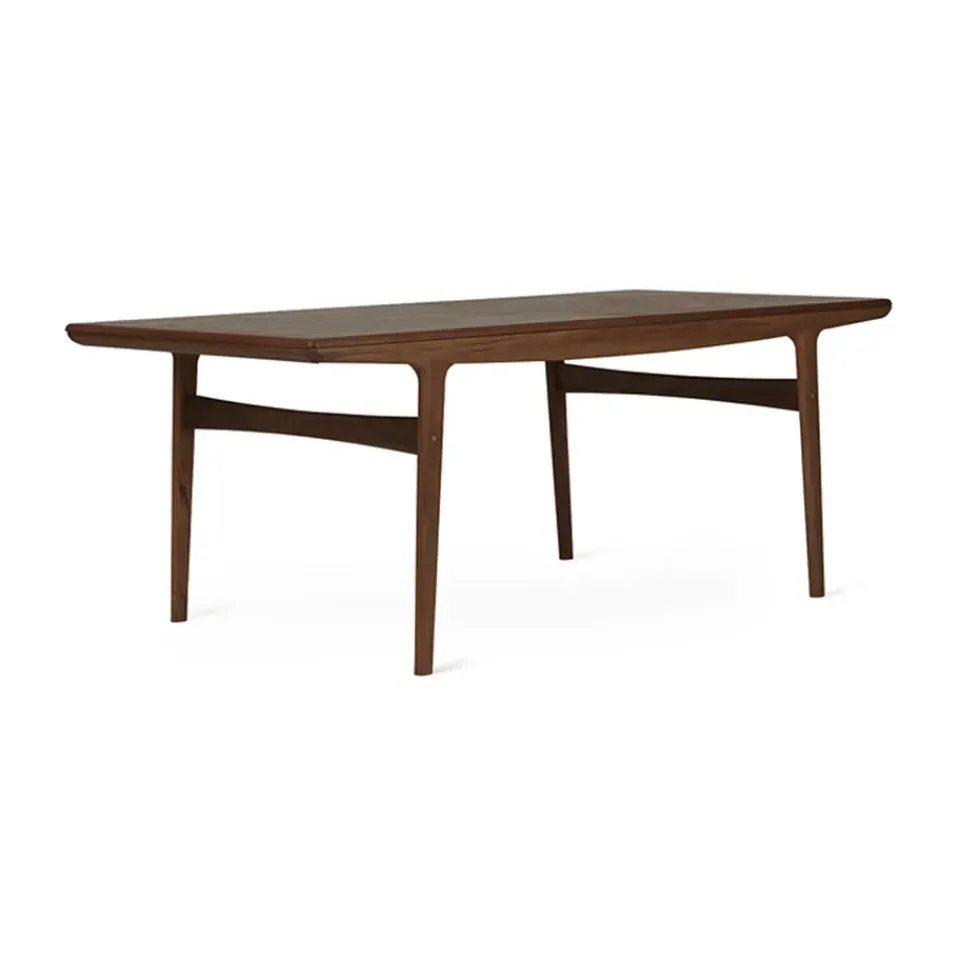 Mesa Evermore con 2 extensiones de 45 cm cada una, Oiled walnut, 190 cm*Warm Nordic Hot