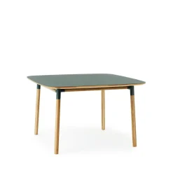Mesa Form 120x120 cm, Green, patas de roble*Normann Copenhagen Outlet