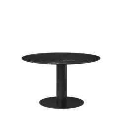 Mesa 2.0, Marble black, ø110, base negra*GUBI Outlet