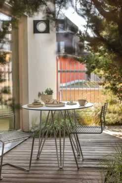 Mesa High Tech ø90 cm, -estructura galvanizada en caliente*Grythyttan Stålmöbler Hot