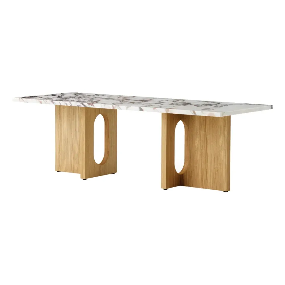 Mesa lounge Androgyne, Natural oak-Calacatta viola*Audo Copenhagen Online